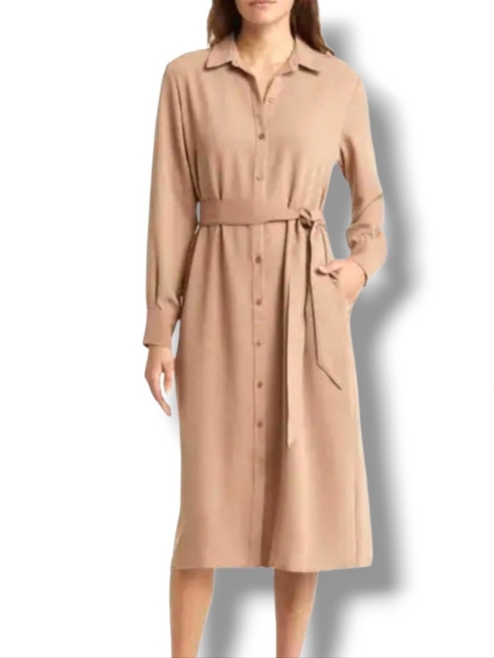 Nordstrom Button Up Long Sleeve Shirt Dress Size XXL